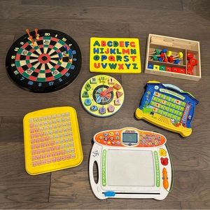 Educational Toy Bundle - Alphabet, Writing, Math, Time and More